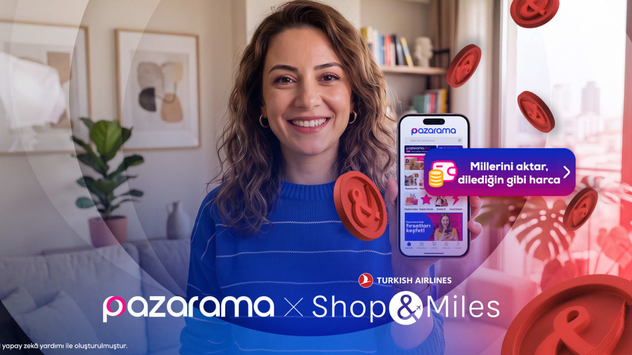 Pazarama ve Türk Hava Yolları İş Birliğiyle Miller Alışverişe Dönüşüyor